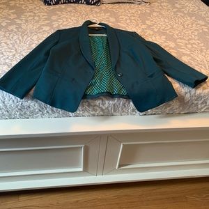 Womens Teal Blazer Large
